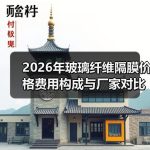 2026年玻璃纤维隔膜价格费用构成与厂家对比分析
